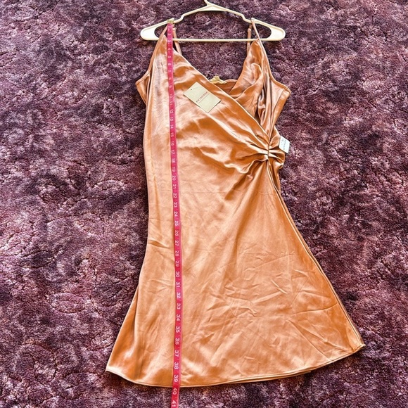 NWT Eesome Elegant Copper Slip Dress size L - Picture 7 of 8
